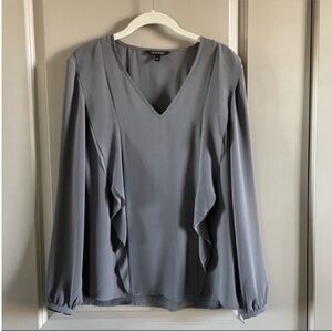 Banana Republic - small gray blouse, 100% polyester. Only worn a few times